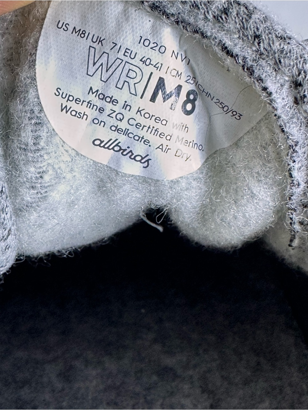 Allbirds Wool Runner sneakers Men’s 8 Wool Runner NZ Wool Runner 2 Casual Shoe - Picture 11 of 13